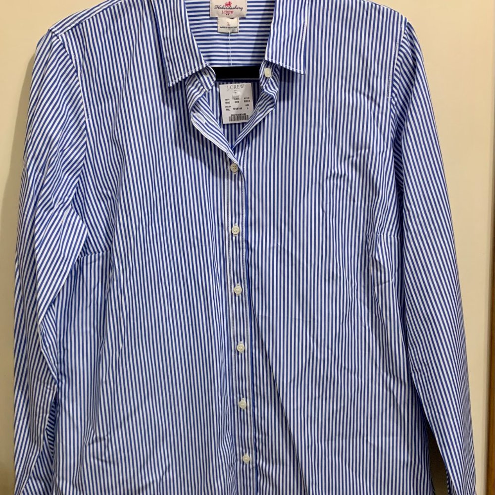 J. Crew Haberdashery Striped Button-down